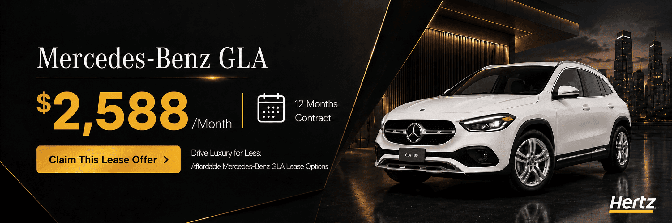 Mercedes-Benz A-Class — $2,488/Month, 12 Months Contract. Claim This Lease Offer.