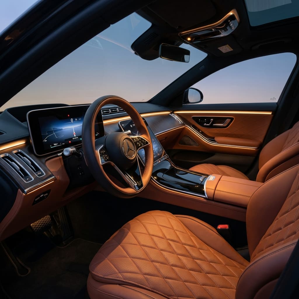 Luxury car interior